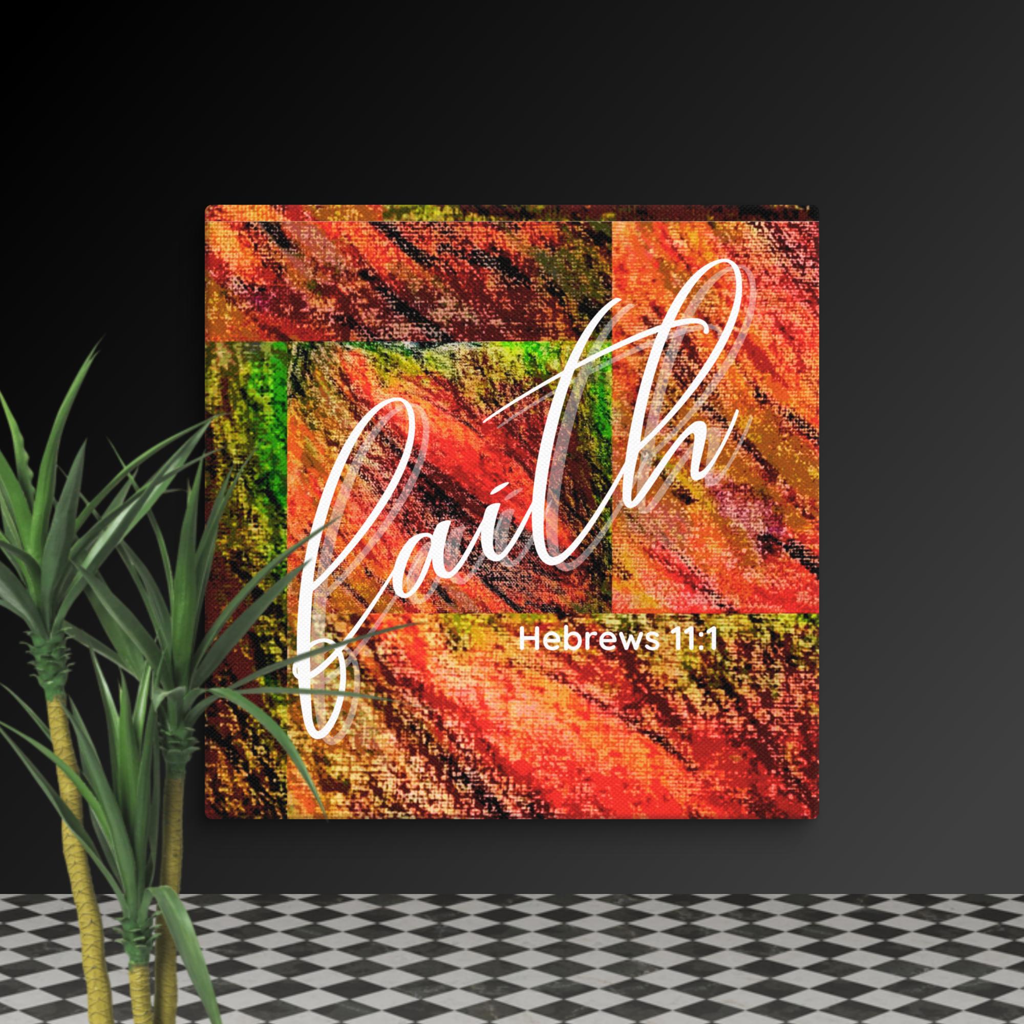 ZayinArt Word of God Hebrews 11:1 - Canvas - Image 2