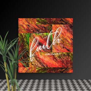ZayinArt Word of God Hebrews 11:1 - Canvas - Image 4