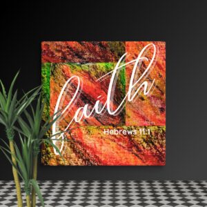 ZayinArt Word of God Hebrews 11:1 - Canvas - Image 3