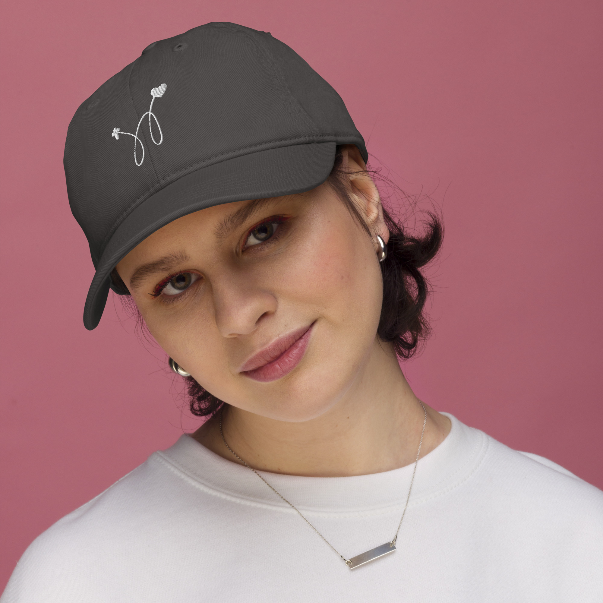 TLC Cross & Heart - Organic dad hat - Image 3