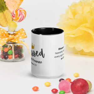 TLC Blessed Beyond Measure Eph 1:3 - Mug with Color Inside