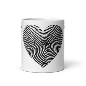 TLC LOVE is Patient & Kind 1 Cor 13:4 - White glossy mug - Image 4