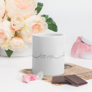 TLC Love - White glossy mug - Image 4