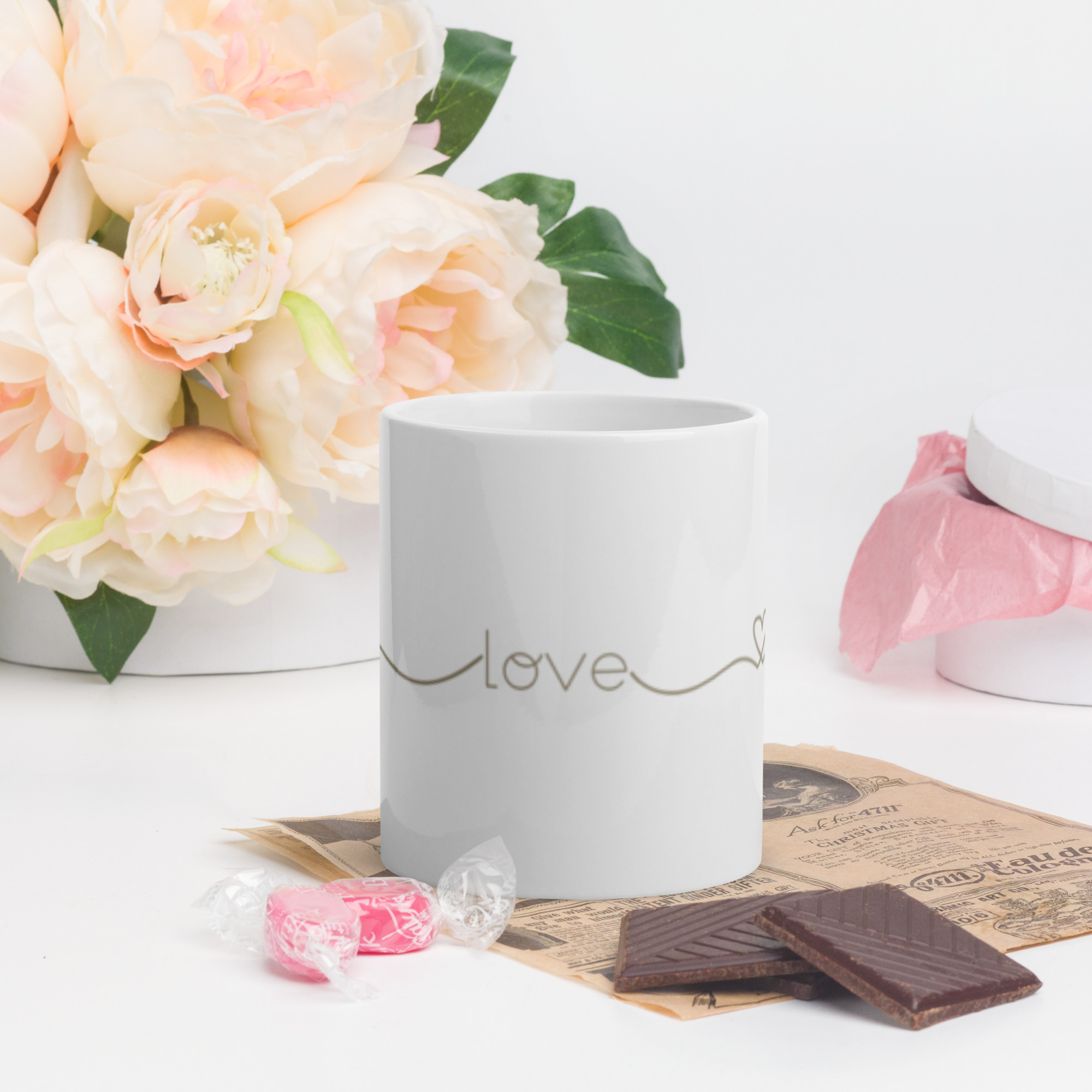 TLC Love - White glossy mug - Image 4