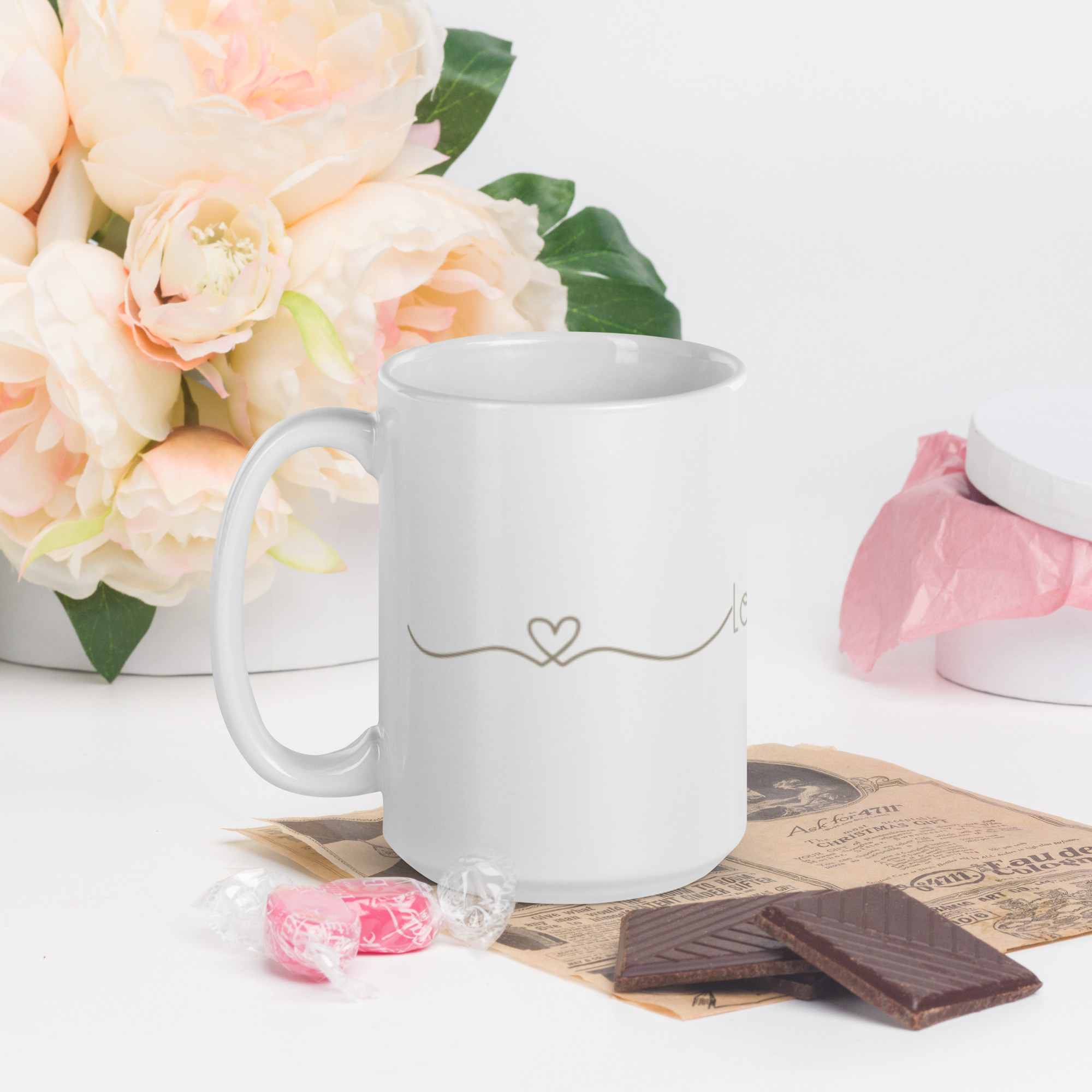 TLC Love - White glossy mug - Image 5