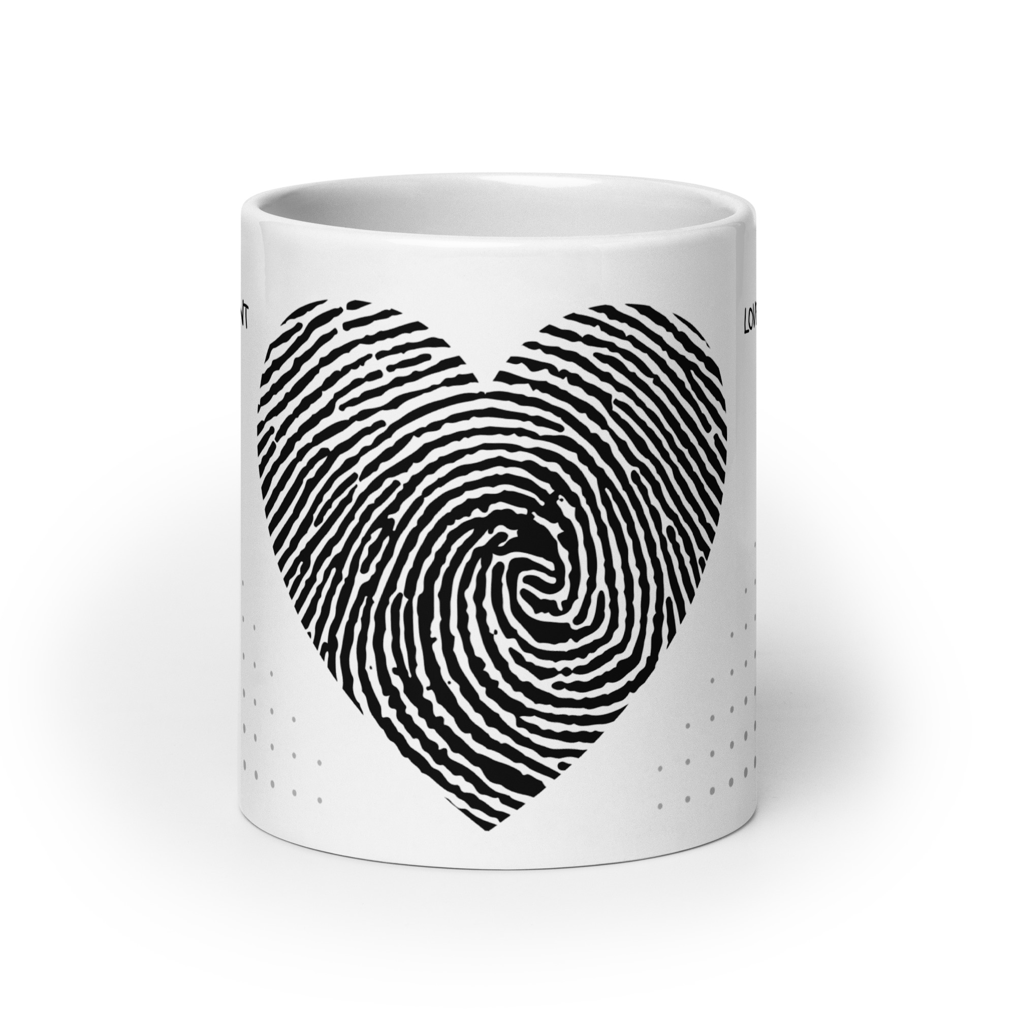 TLC LOVE is Patient & Kind 1 Cor 13:4 - White glossy mug - Image 9