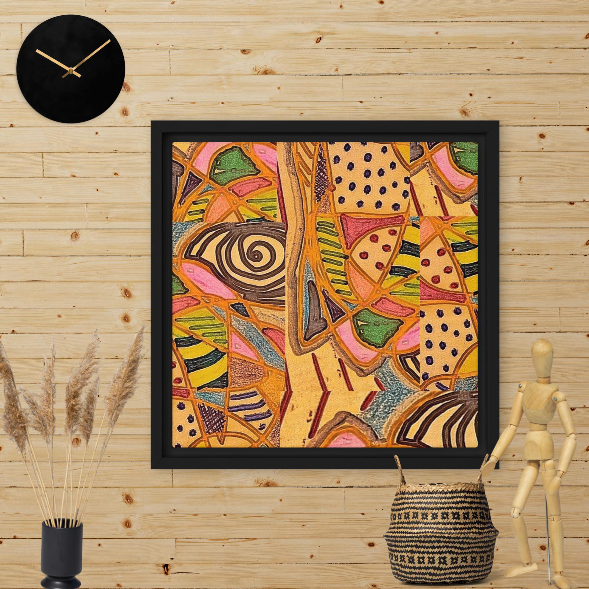 ZayinArt Abstract Freedom - Framed canvas - Image 1