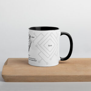 Lion Tribe 2 Tim 1:7 - Mug with Color Inside - Image 4