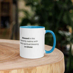 TLC Blessed Beyond Measure Eph 1:3 - Mug with Color Inside - Image 30