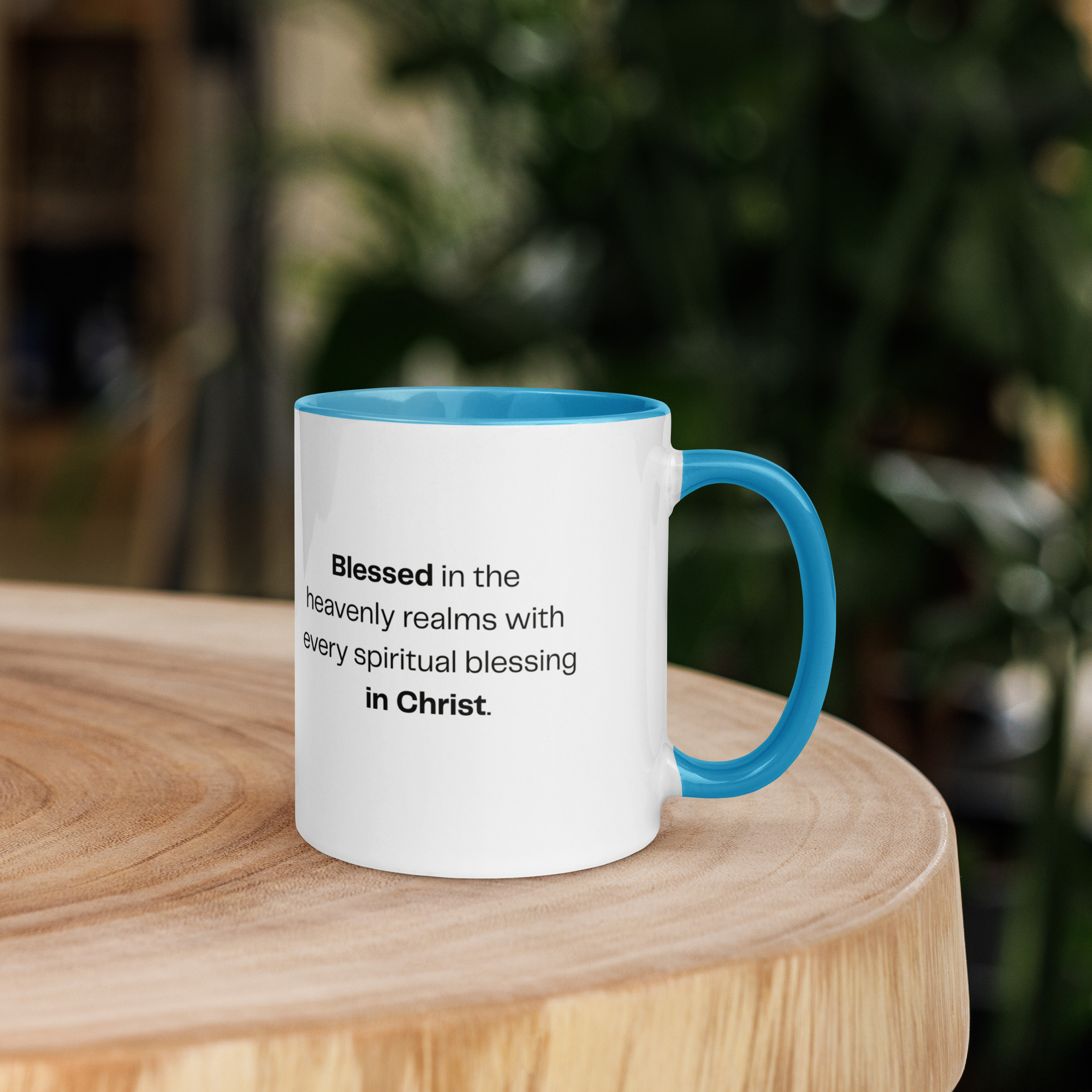 TLC Blessed Beyond Measure Eph 1:3 - Mug with Color Inside - Image 30