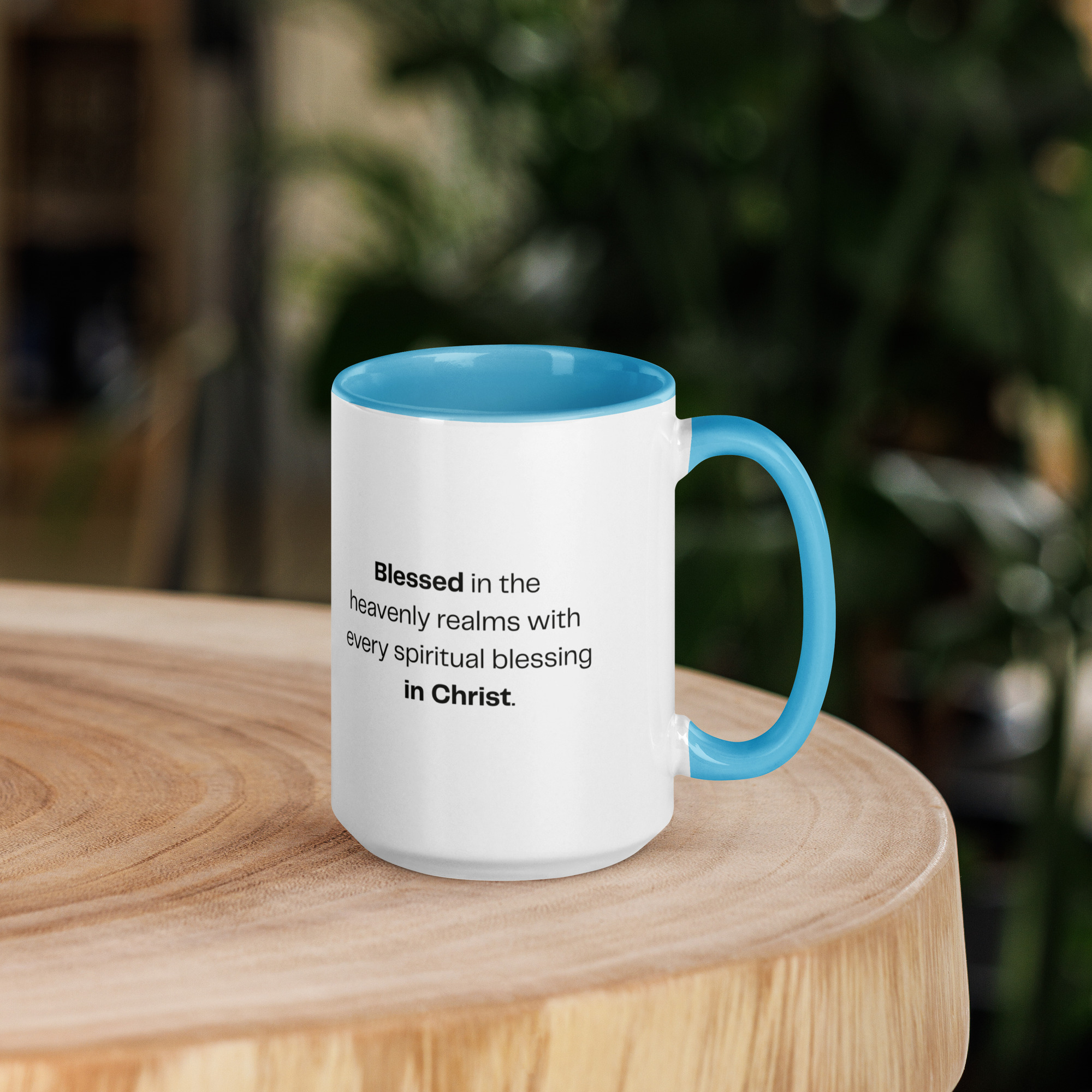 TLC Blessed Beyond Measure Eph 1:3 - Mug with Color Inside - Image 33