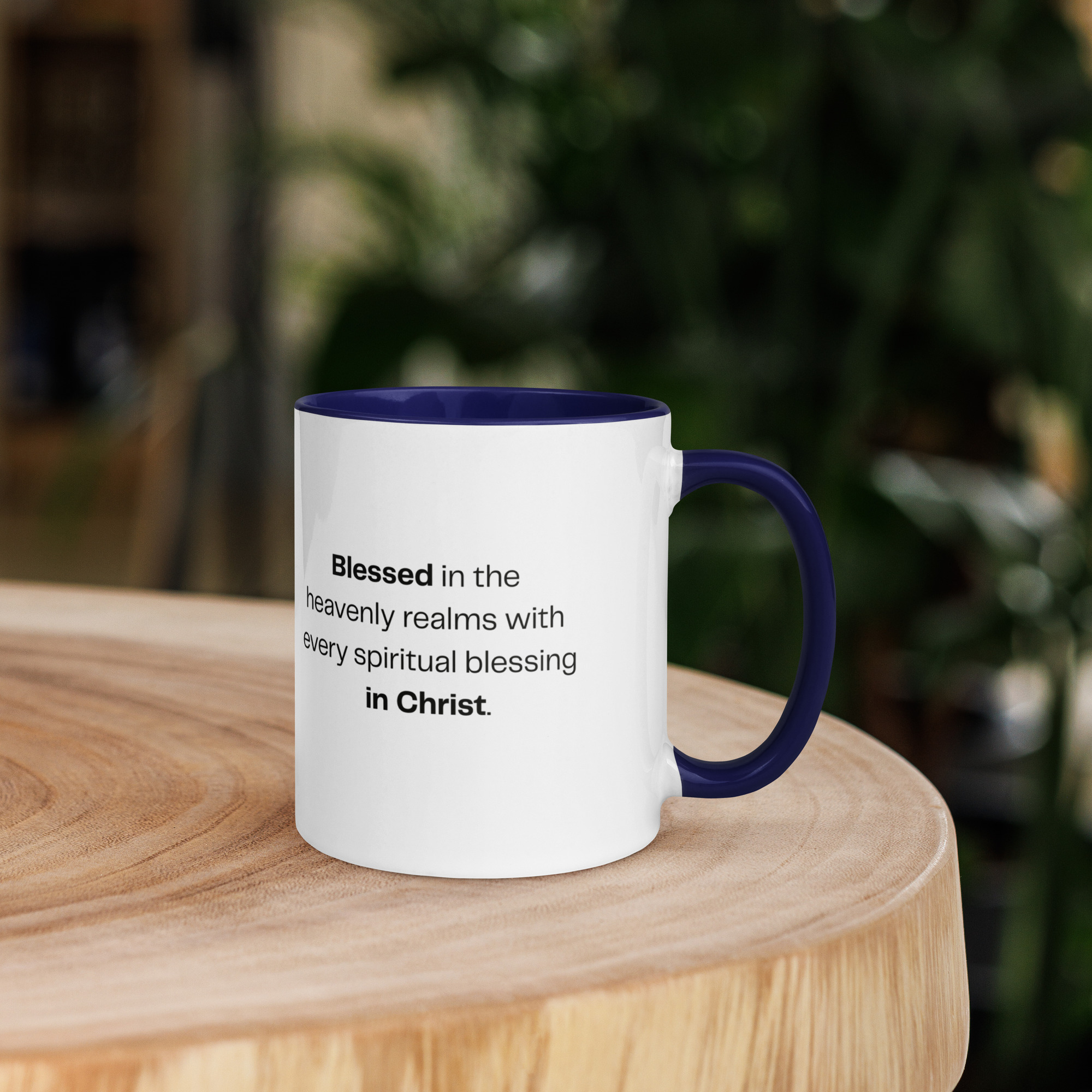 TLC Blessed Beyond Measure Eph 1:3 - Mug with Color Inside - Image 9