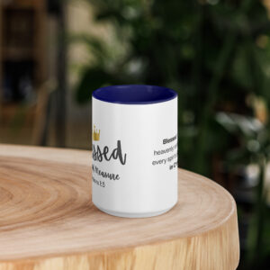 TLC Blessed Beyond Measure Eph 1:3 - Mug with Color Inside - Image 10