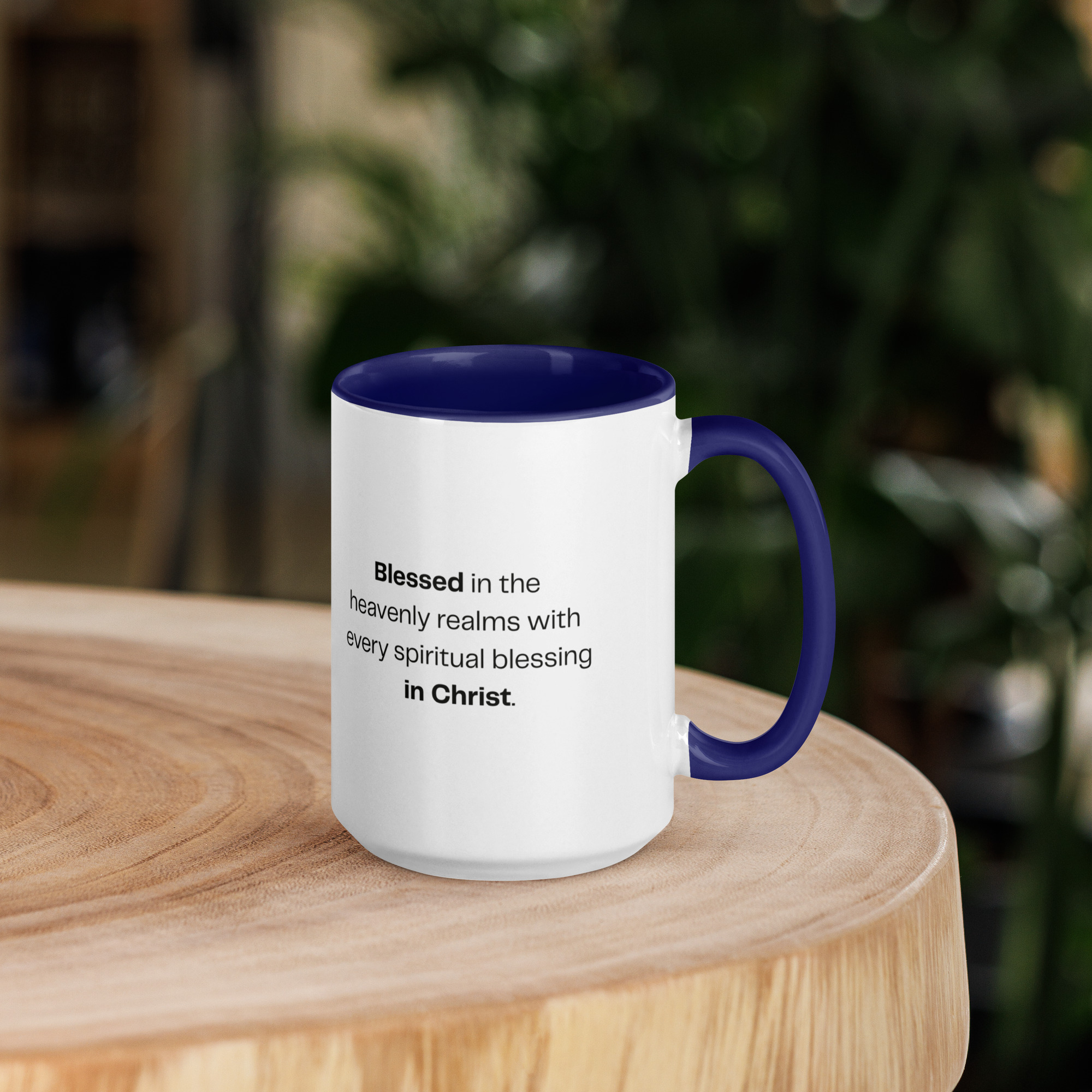 TLC Blessed Beyond Measure Eph 1:3 - Mug with Color Inside - Image 12