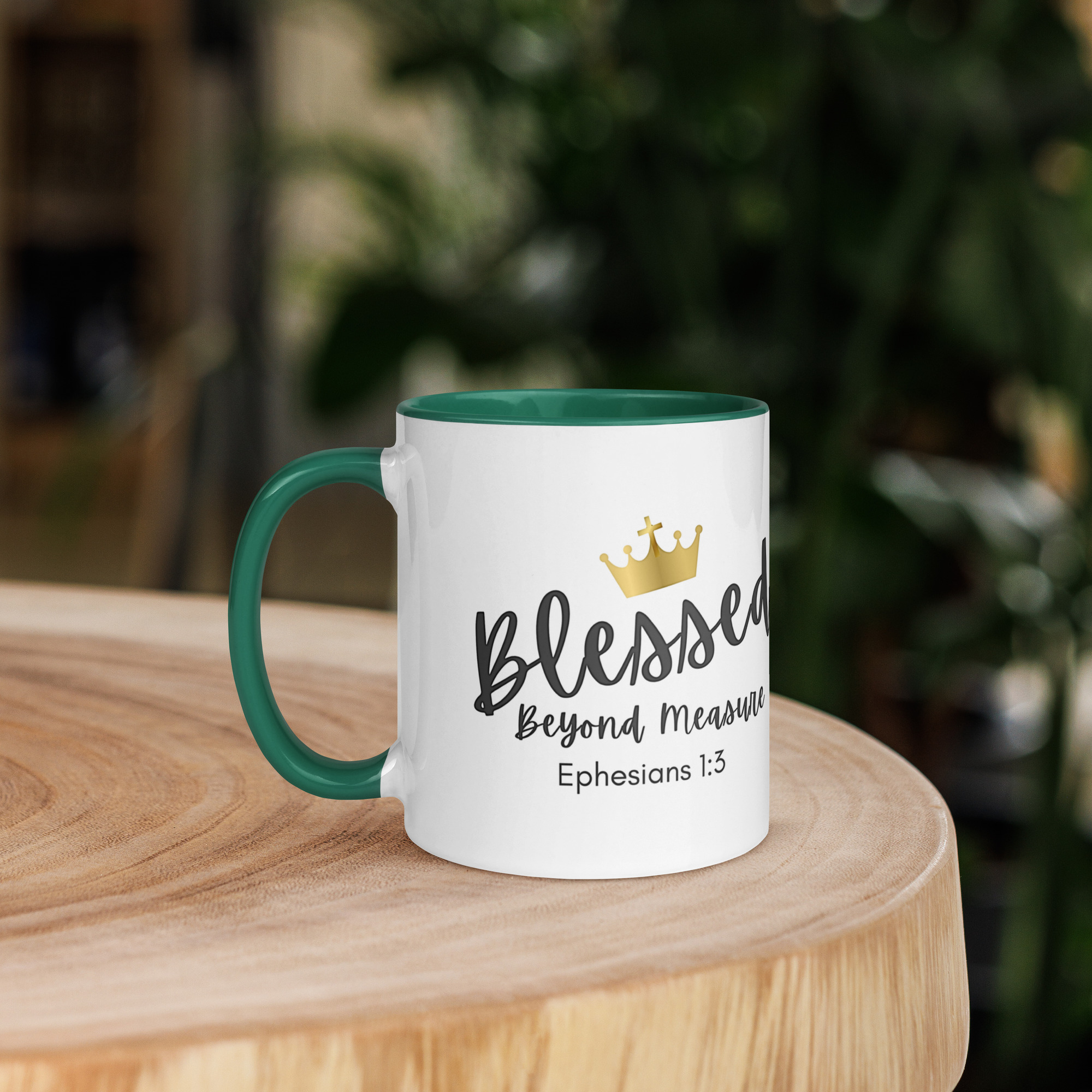 TLC Blessed Beyond Measure Eph 1:3 - Mug with Color Inside - Image 20