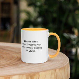 TLC Blessed Beyond Measure Eph 1:3 - Mug with Color Inside - Image 42