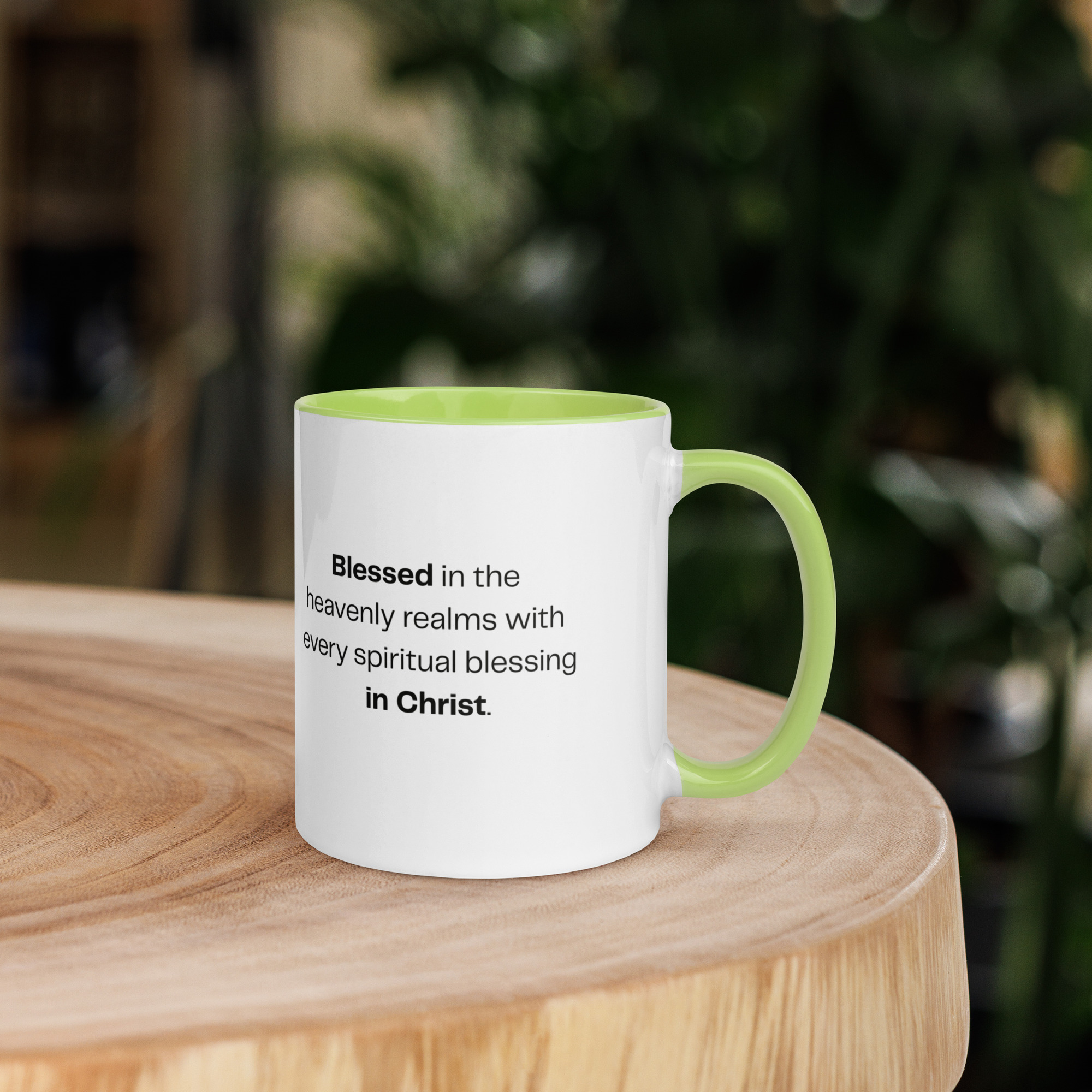 TLC Blessed Beyond Measure Eph 1:3 - Mug with Color Inside - Image 45