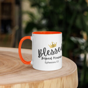TLC Blessed Beyond Measure Eph 1:3 - Mug with Color Inside - Image 26