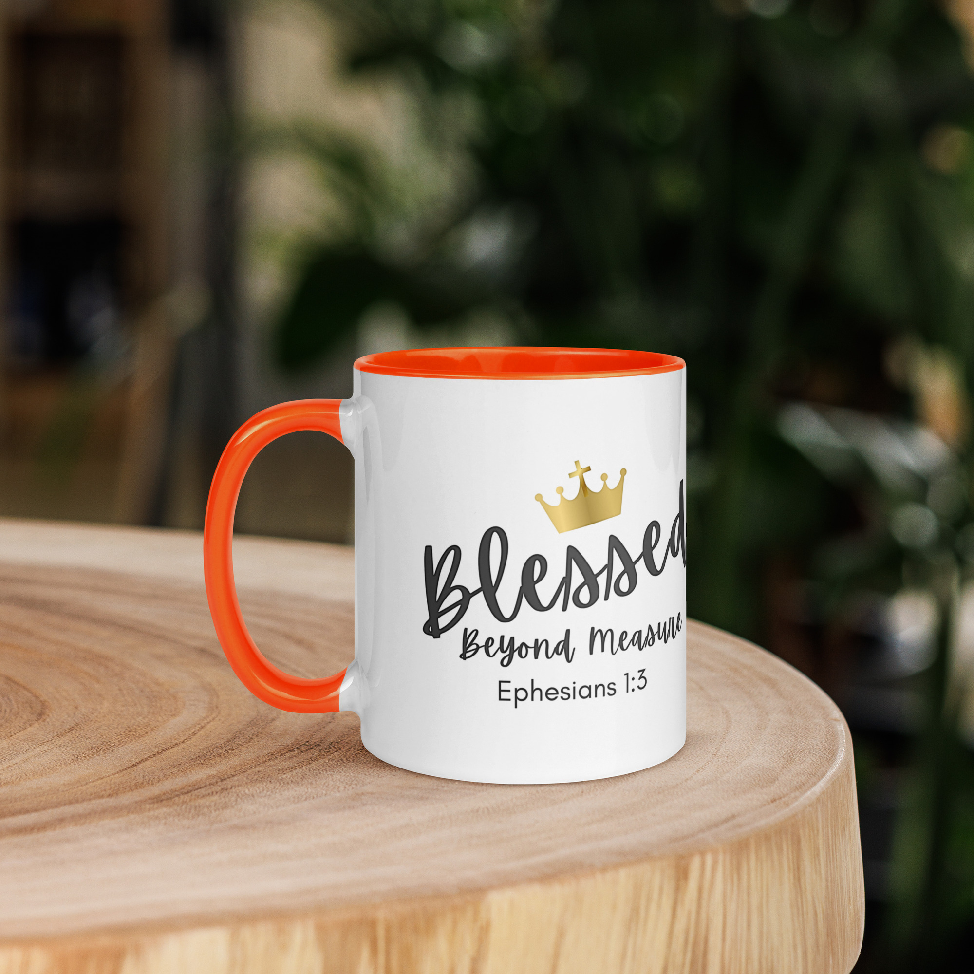 TLC Blessed Beyond Measure Eph 1:3 - Mug with Color Inside - Image 26