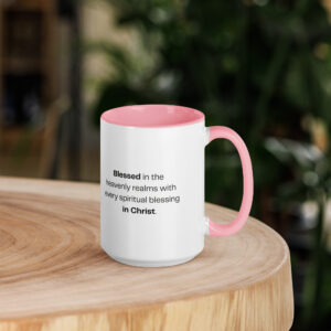 TLC Blessed Beyond Measure Eph 1:3 - Mug with Color Inside - Image 39