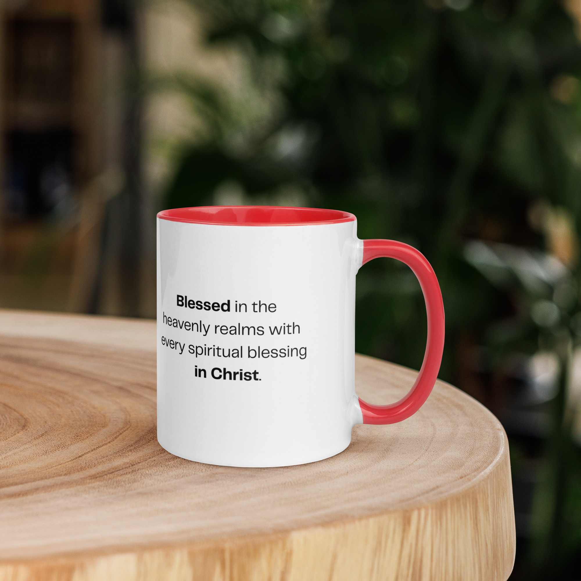 TLC Blessed Beyond Measure Eph 1:3 - Mug with Color Inside - Image 15