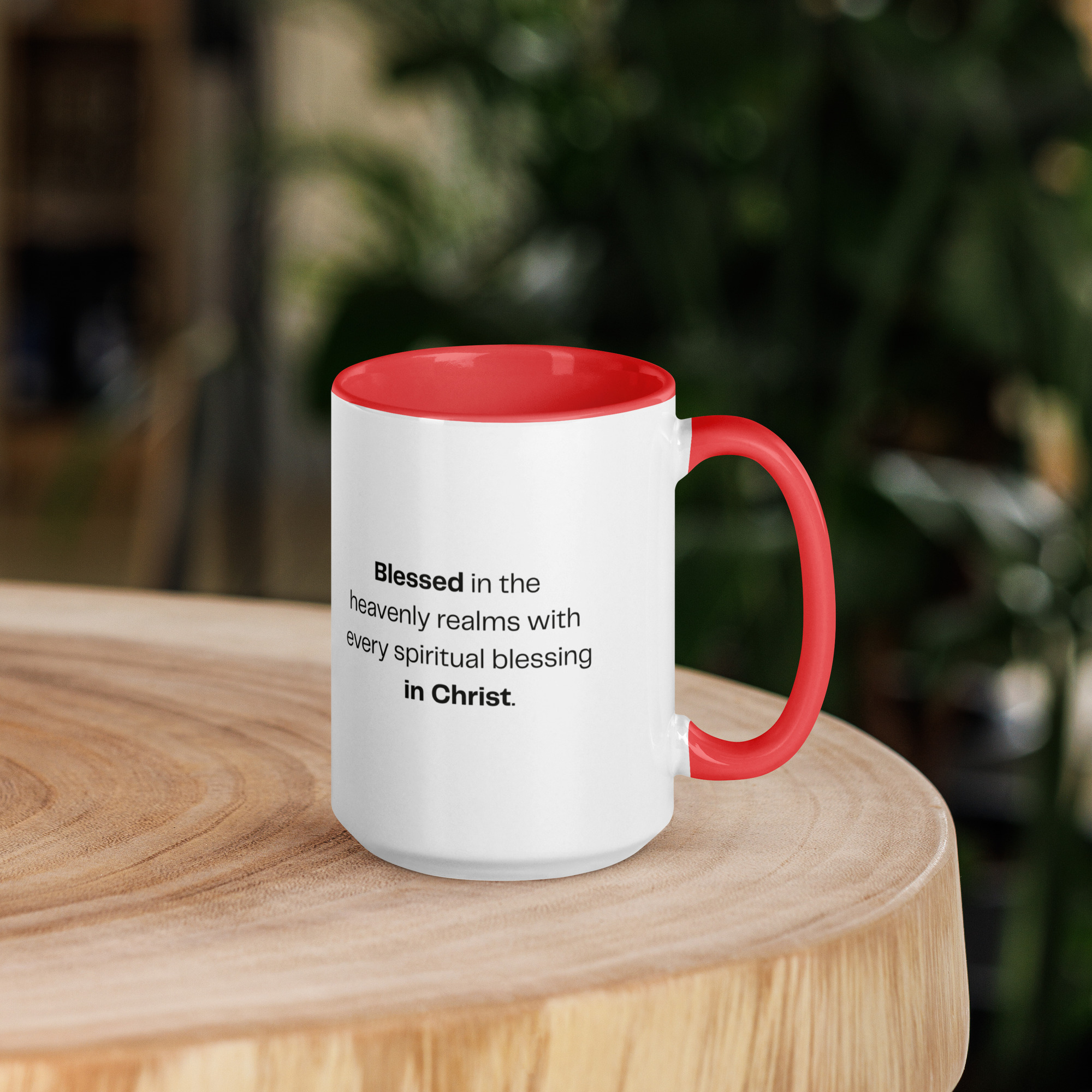 TLC Blessed Beyond Measure Eph 1:3 - Mug with Color Inside - Image 18