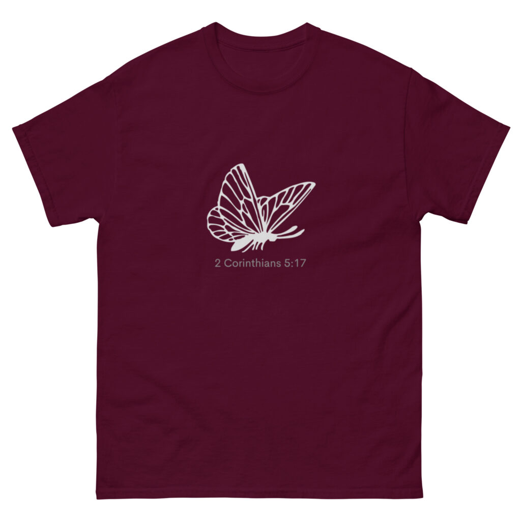 TLC Word of God : 2 Cor.5:17 (Butterfly) Unisex classic tee