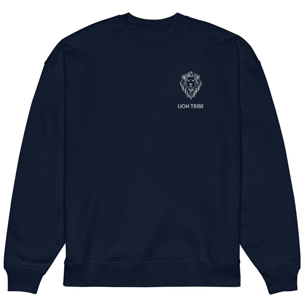 TLC Lion Tribe - Unisex organic oversized sweatshirt