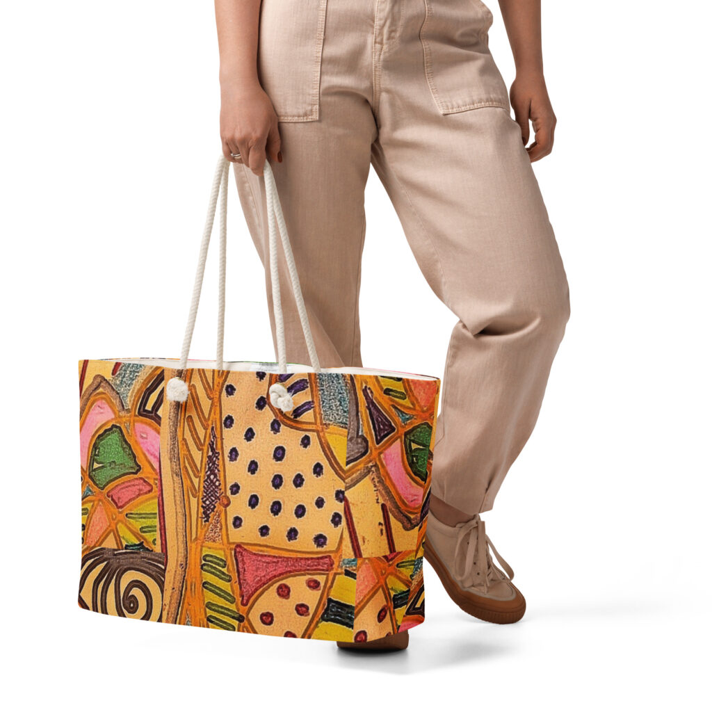 ZayinArt Abstract2- Oversized weekender bag