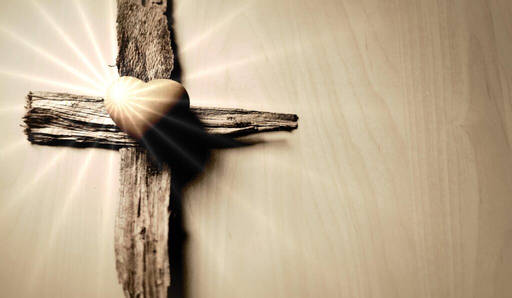 media cross and heart
