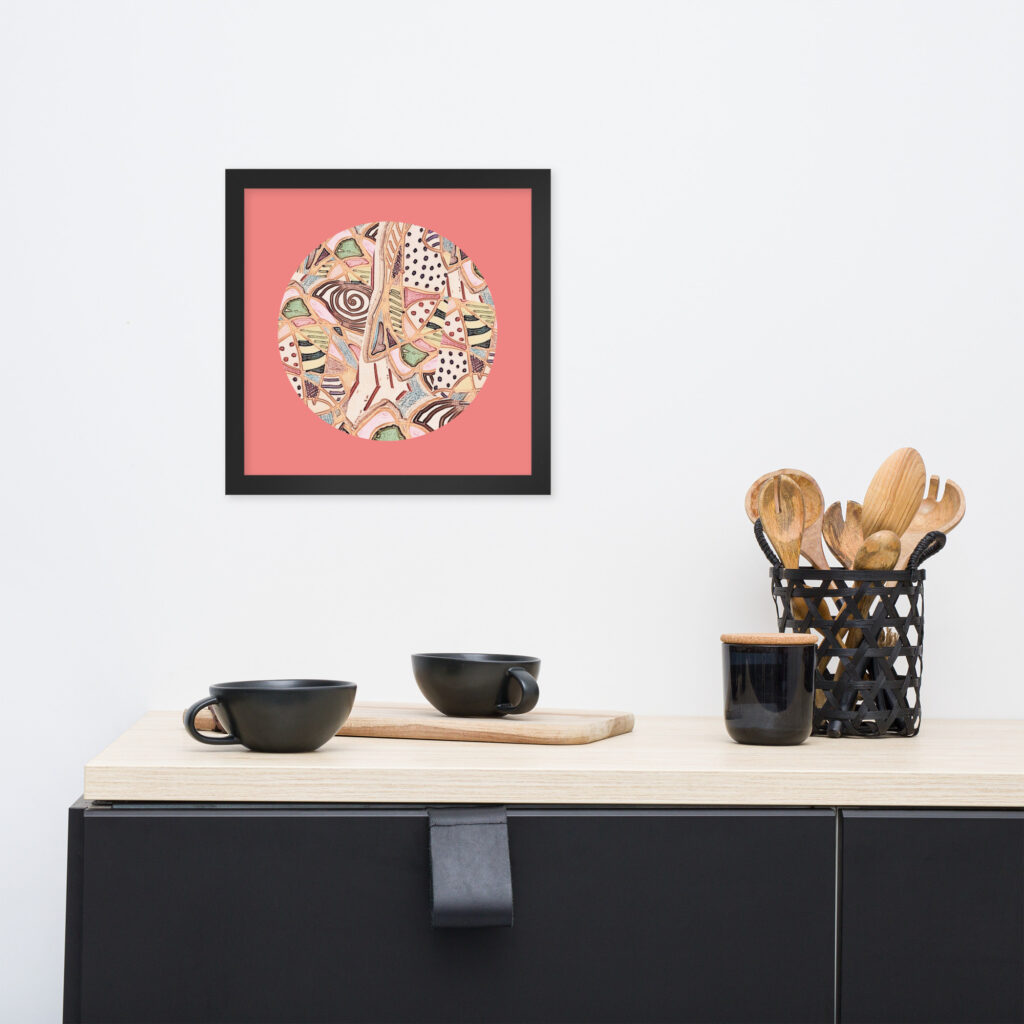 ZayinArt Abstract3 - Framed poster