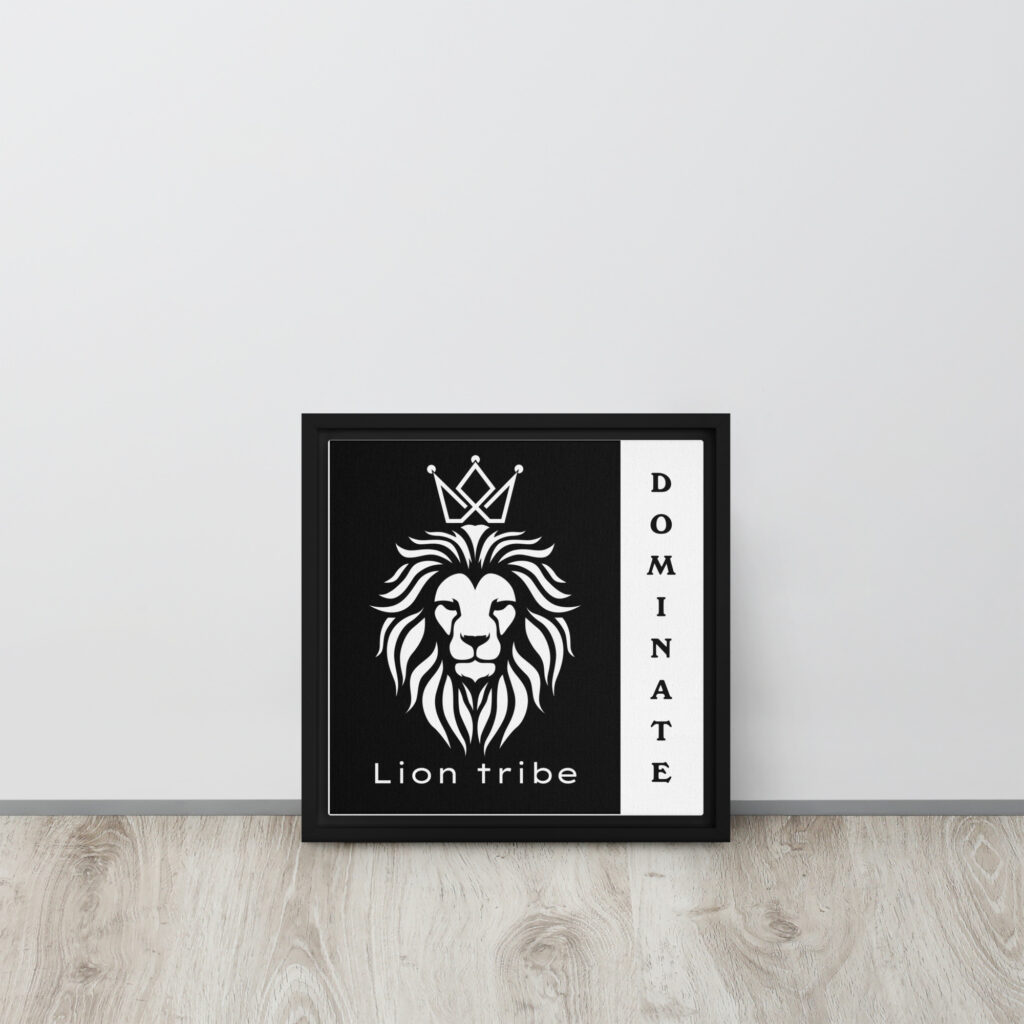 TLC Lion Tribe - Framed canvas