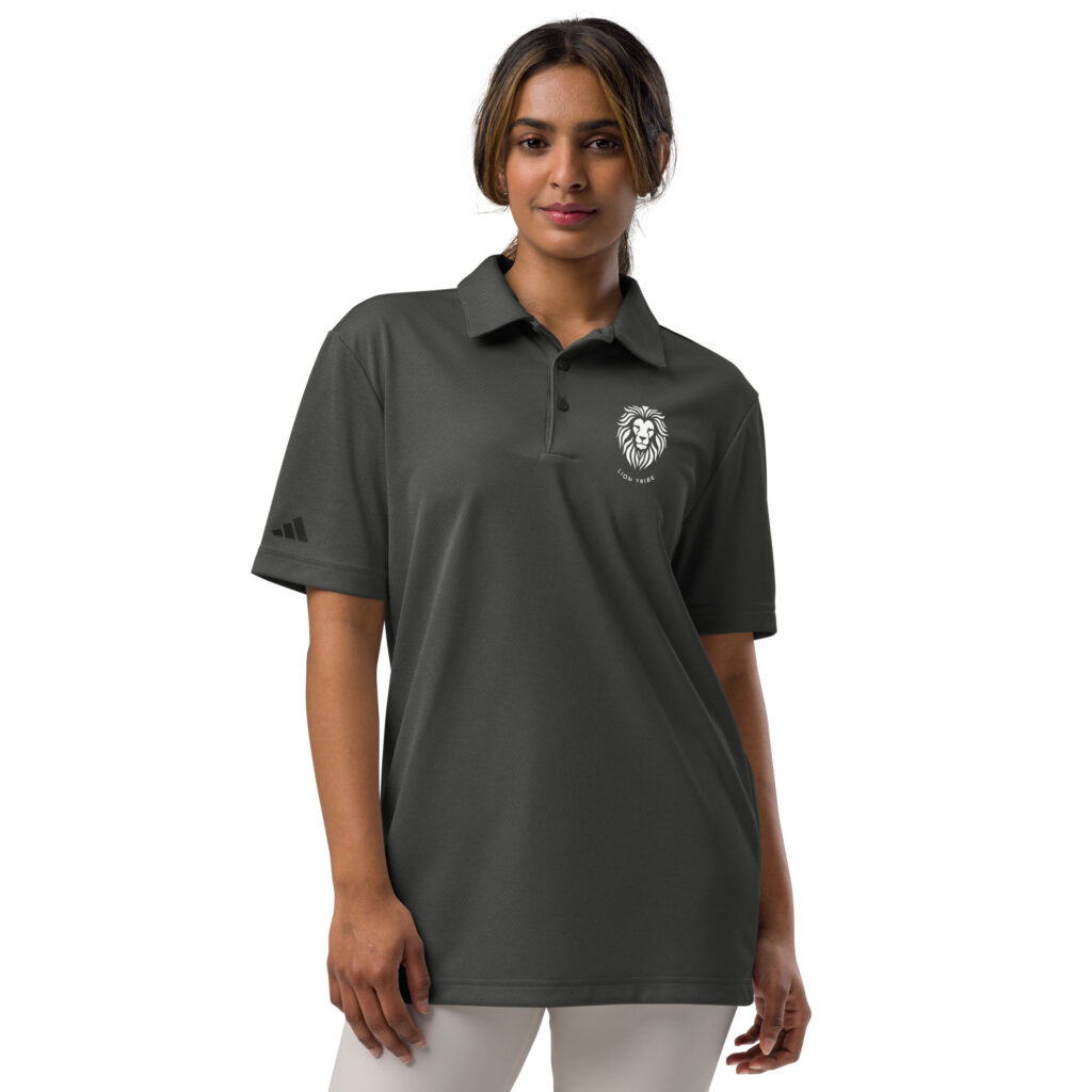 TLC Lion Tribe - adidas space-dyed polo