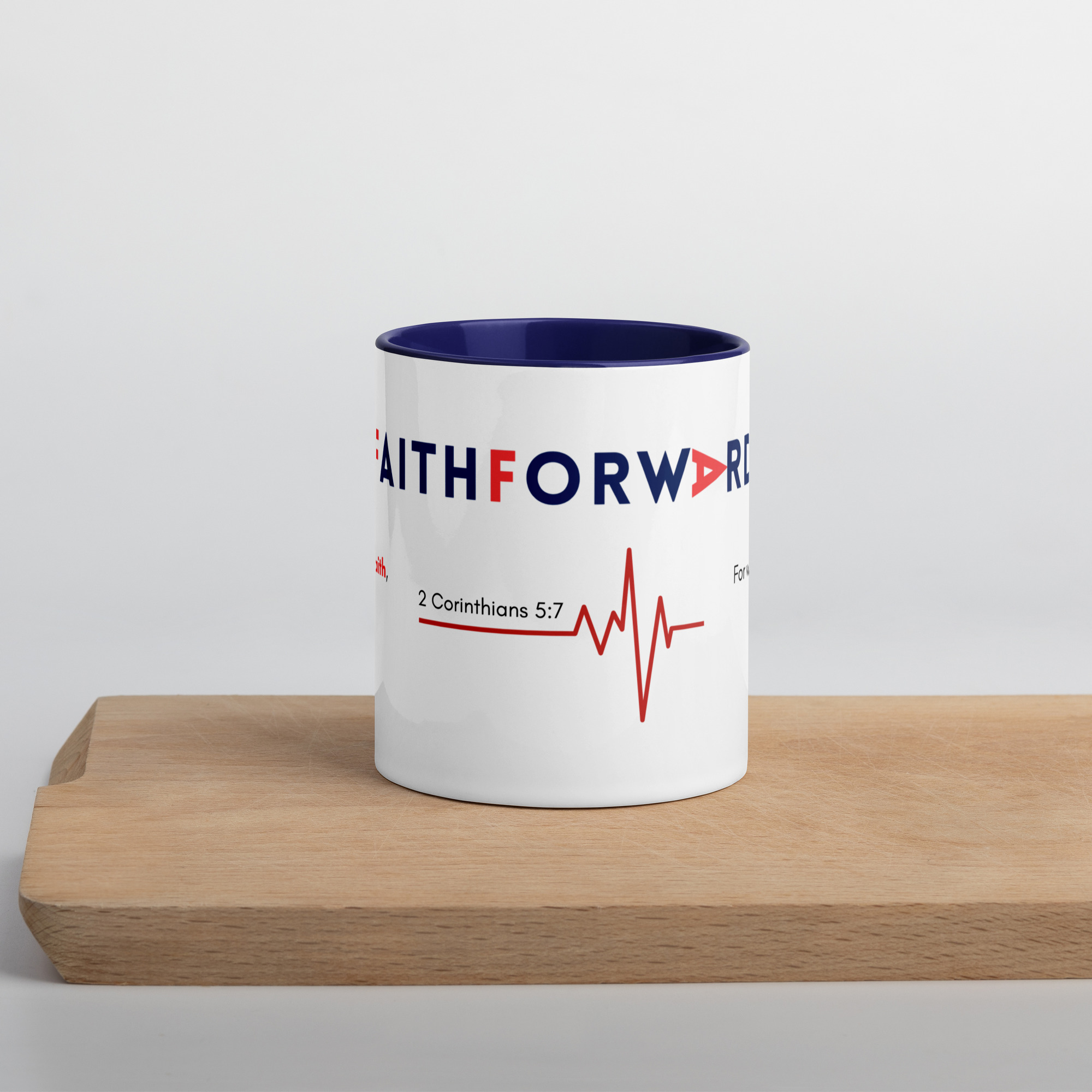 TLC FaithForward 2 Cor 5v7 - Mug with Color Inside - Image 2
